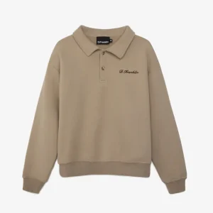 Cropped Polo Sweatshirt Sand